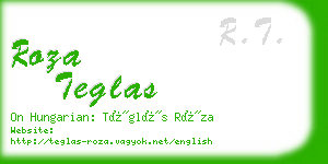 roza teglas business card